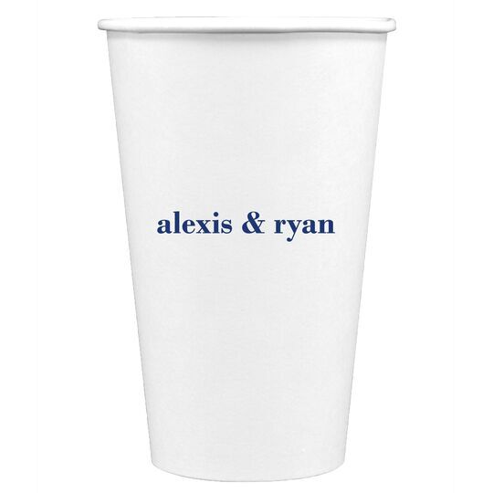 Always Flaunt Your Names Paper Coffee Cups